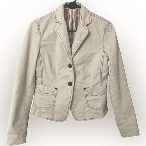 GAP Jackets & Blazers - GAP | stretch corduroy ivory Blazer
